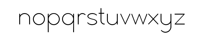 Simple Rounded Thin Font LOWERCASE
