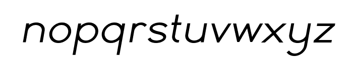 Simple Sans Oblique Font LOWERCASE