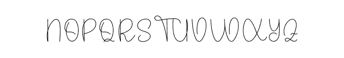 Simple Signature1 Font UPPERCASE