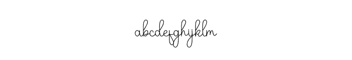 Simple Signature1 Font LOWERCASE