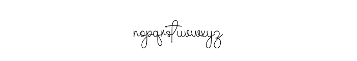 Simple Signature1 Font LOWERCASE