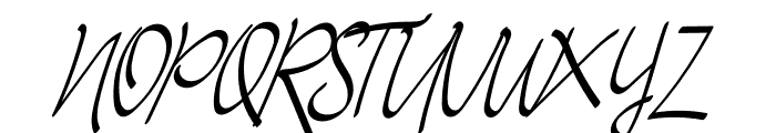 Simple Signatured Font UPPERCASE