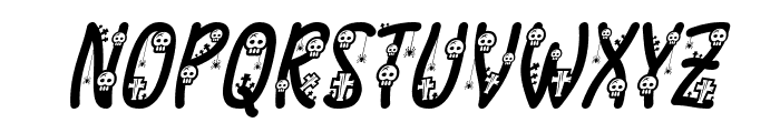 Simple Spooky Story Italic Font UPPERCASE