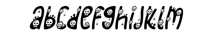 Simple Spooky Story Italic Font LOWERCASE
