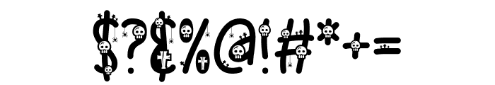 Simple Spooky Story Font OTHER CHARS