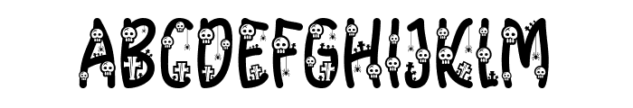 Simple Spooky Story Font UPPERCASE