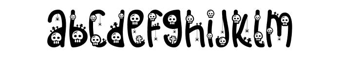 Simple Spooky Story Font LOWERCASE
