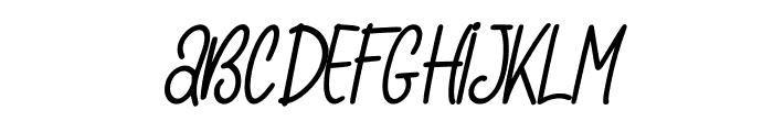 Simple Summer Italic Font UPPERCASE