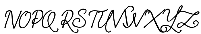 Simple Swirl Italic Font UPPERCASE