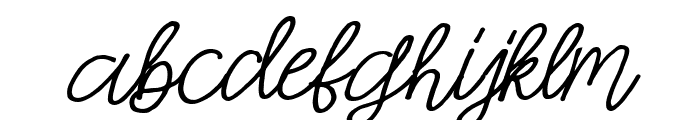 Simple Swirl Italic Font LOWERCASE