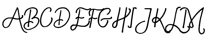 Simple Swirl Font UPPERCASE