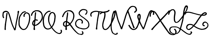 Simple Swirl Font UPPERCASE