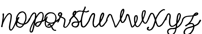 Simple Swirl Font LOWERCASE