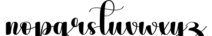 Simple Thanksgiving Font LOWERCASE
