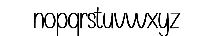 Simple Wednesday Font LOWERCASE