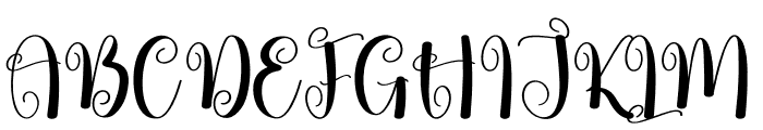 Simple Welcome Font UPPERCASE