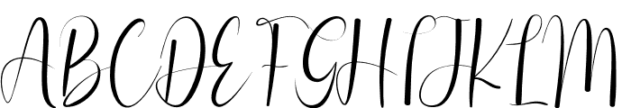 Simple Writting Font UPPERCASE
