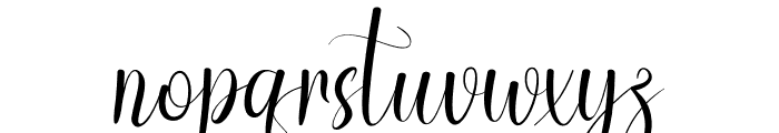 Simple Writting Font LOWERCASE