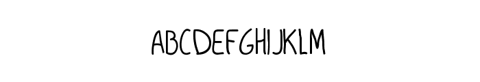 Simple handdrawn Font UPPERCASE