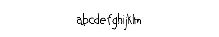 Simple handdrawn Font LOWERCASE