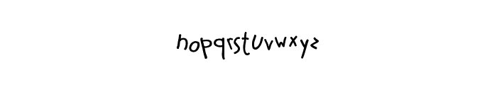 Simple handdrawn Font LOWERCASE