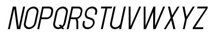 SimpleLine-Italic Font UPPERCASE
