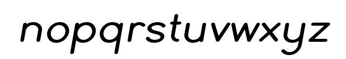 SimpleRounded-BoldSlanted Font LOWERCASE