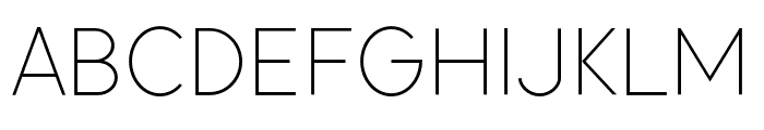 SimpleSans-Thin Font UPPERCASE