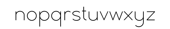 SimpleSans-Thin Font LOWERCASE