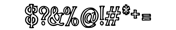 Simple_Outline Font OTHER CHARS