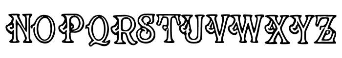 Simple_Outline Font UPPERCASE