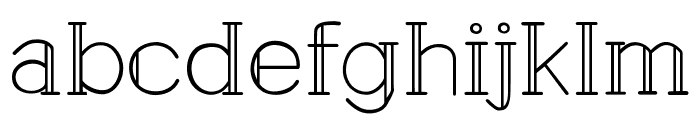 Simpler Font Regular Font LOWERCASE