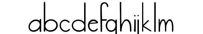 Simplica Regular Font LOWERCASE