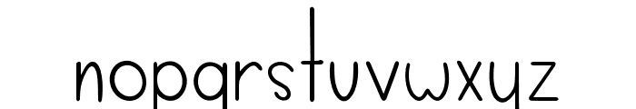 Simplica Regular Font LOWERCASE