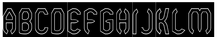 Simplify Optimize-Hollow-Invers Font UPPERCASE