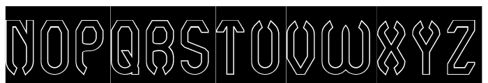 Simplify Optimize-Hollow-Invers Font UPPERCASE