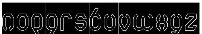 Simplify Optimize-Hollow-Invers Font LOWERCASE