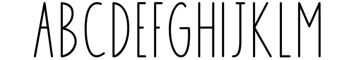 Simply Charming Thin Font LOWERCASE