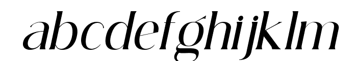 Simply Conception Italic Font LOWERCASE