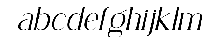Simply Conception Light Italic Font LOWERCASE