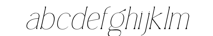 Simply Conception Thin Italic Font LOWERCASE