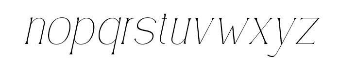 Simply Conception Thin Italic Font LOWERCASE