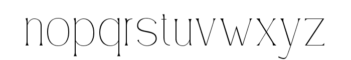 Simply Conception Thin Font LOWERCASE