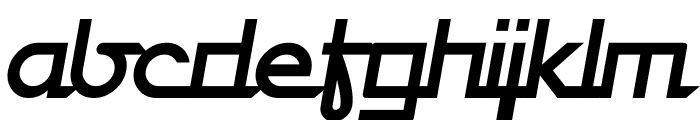 Simply SansItalic Font LOWERCASE