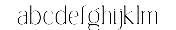 SimplyConception-ExtraLight Font LOWERCASE