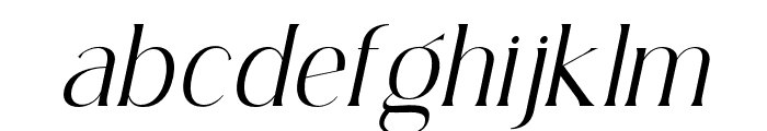 SimplyConception-LightItalic Font LOWERCASE