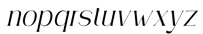 SimplyConception-LightItalic Font LOWERCASE