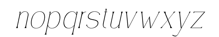 SimplyConception-ThinItalic Font LOWERCASE