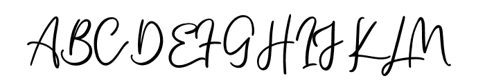Single Signature Ordinary Font UPPERCASE