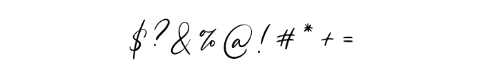 Single Signature Thin Font OTHER CHARS